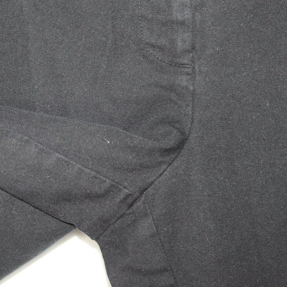 INC INTERNATIONAL CONCEPTS BLACK HIGH ANKLE PANTS SZ 12 FLAT FRONT BUTTONS COTTO - Picture 7 of 15